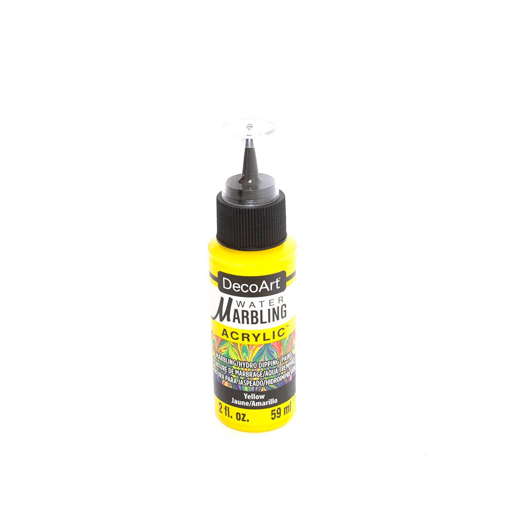 DecoArt, Paints, Art & School, Water Marbling, 2 ounce, 675003, Yellow